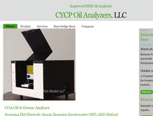 Tablet Screenshot of cycp-oilanalyzers.com